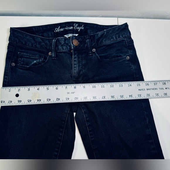 *American Eagle Outfitters Jeans Stretch Dark Denim Wash SZ 6 - Picture 8 of 13